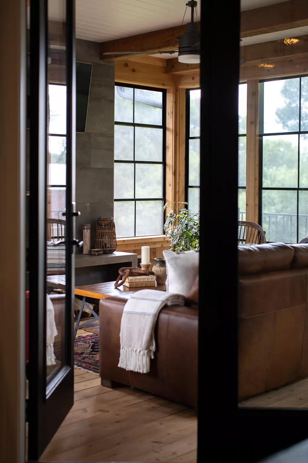 Modern Rustic Sunroom