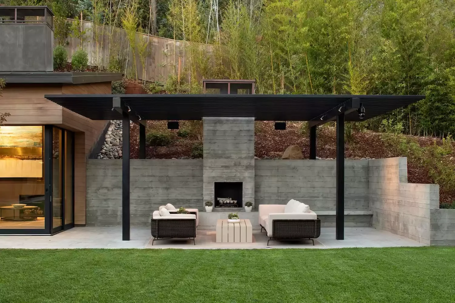 Monumental Fireplace Wall