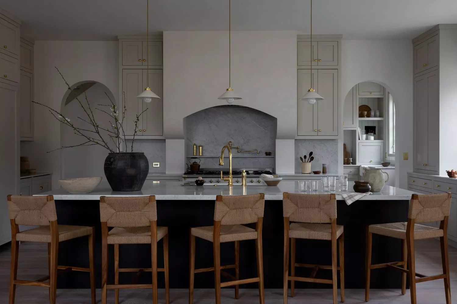 Moody and Airy Kitchen