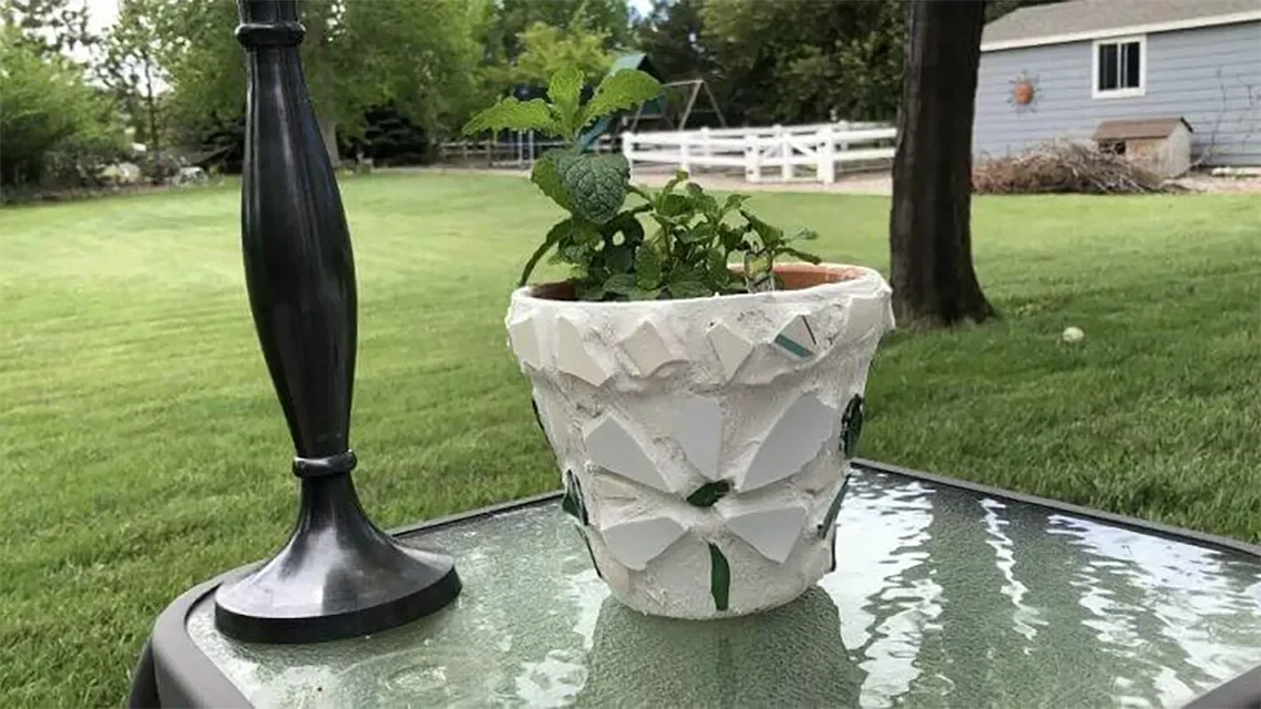 Mosaic Terra Cotta Flower Pots