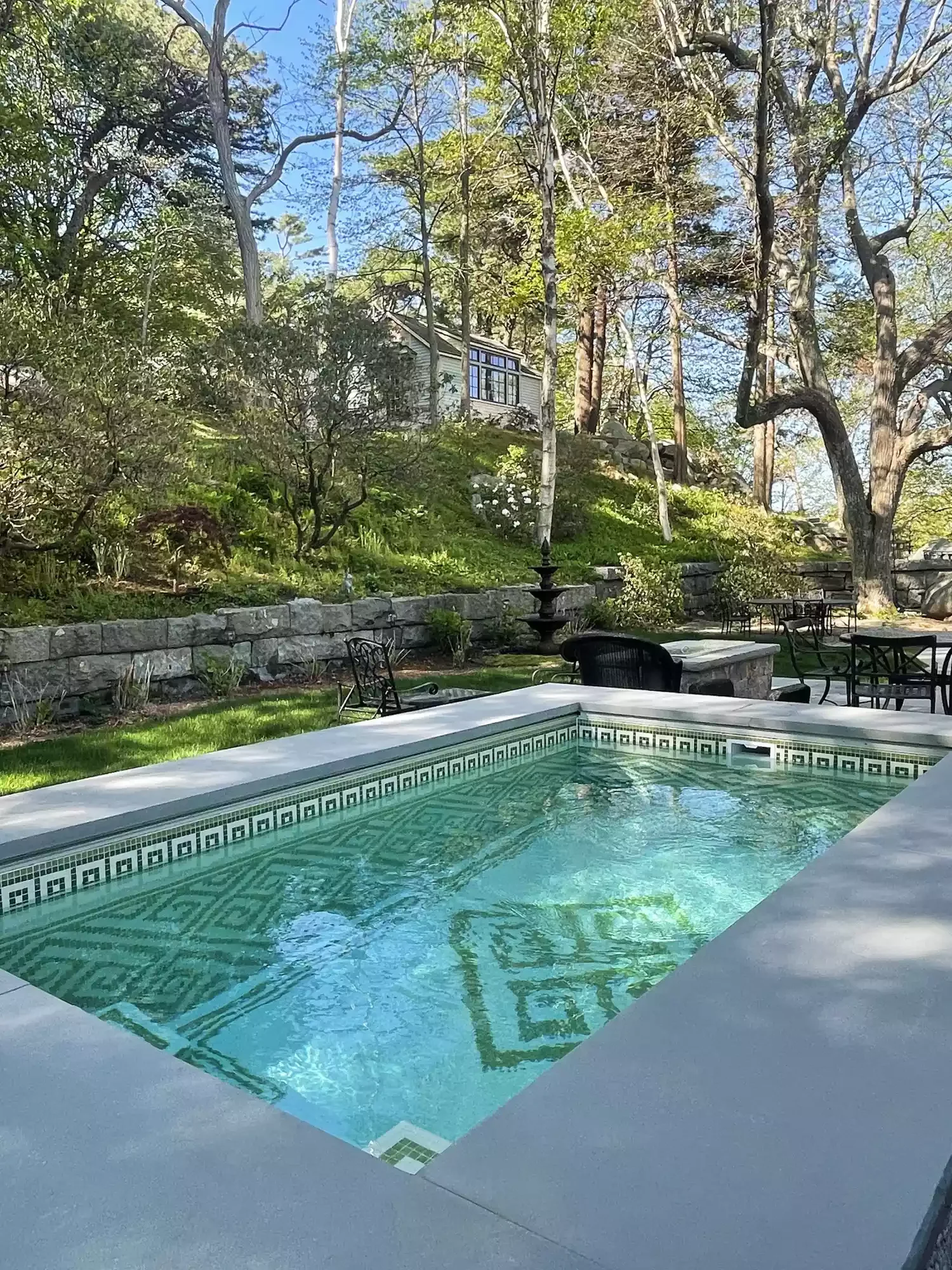 Mosaic Tile Plunge Pool