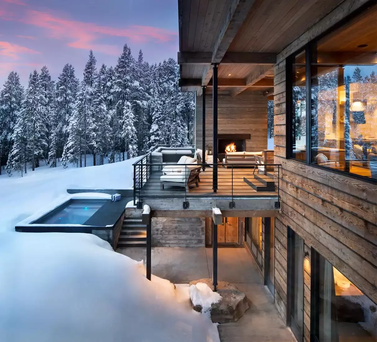 Mountain Deck Fireplace