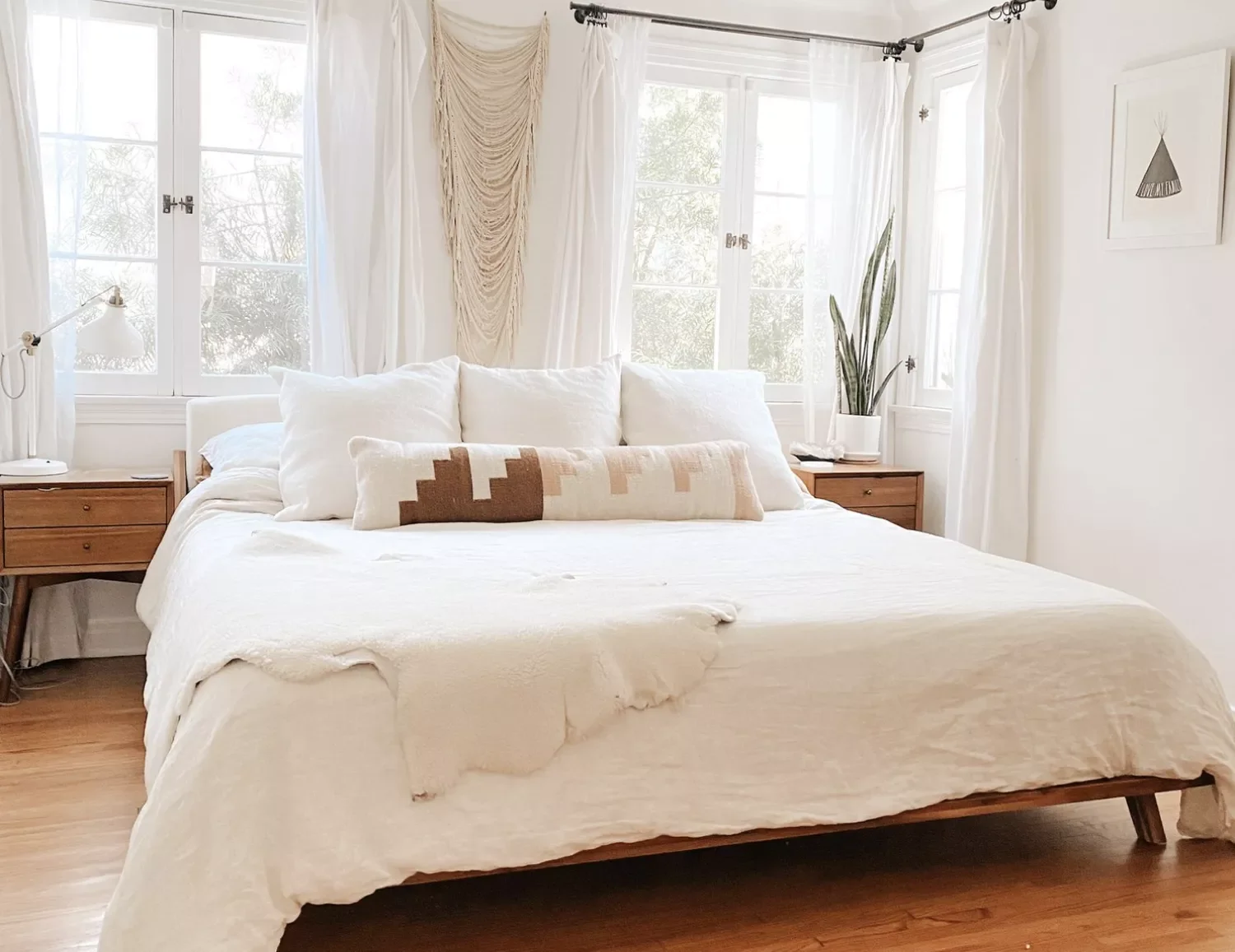 Neutral Boho Style Bedroom