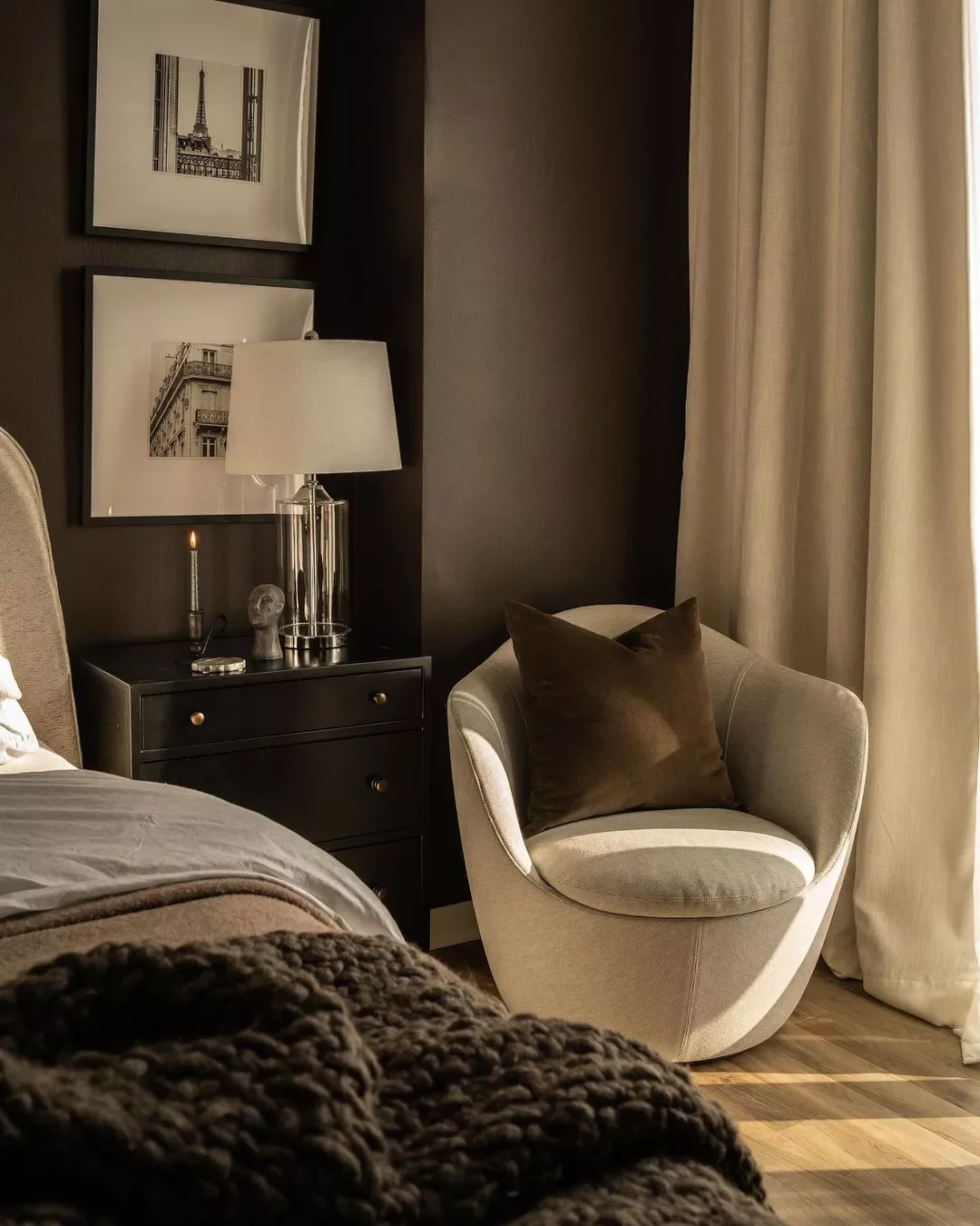 Neutral Brown Bedroom