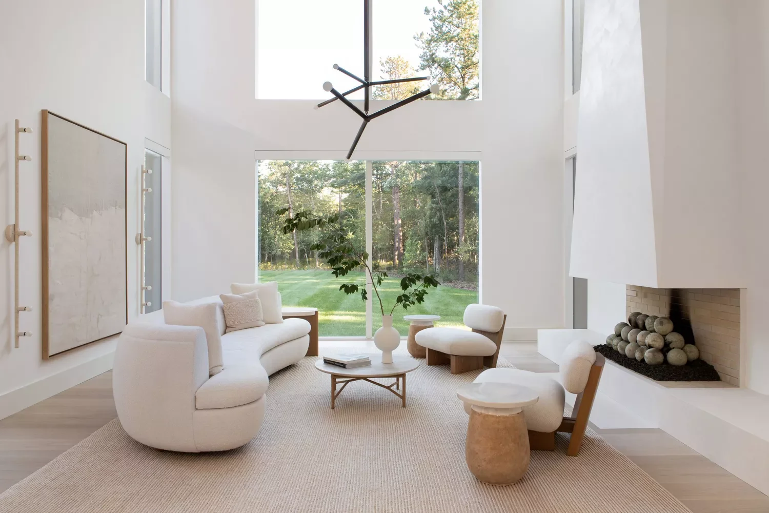 Opt for a Curved Sofa