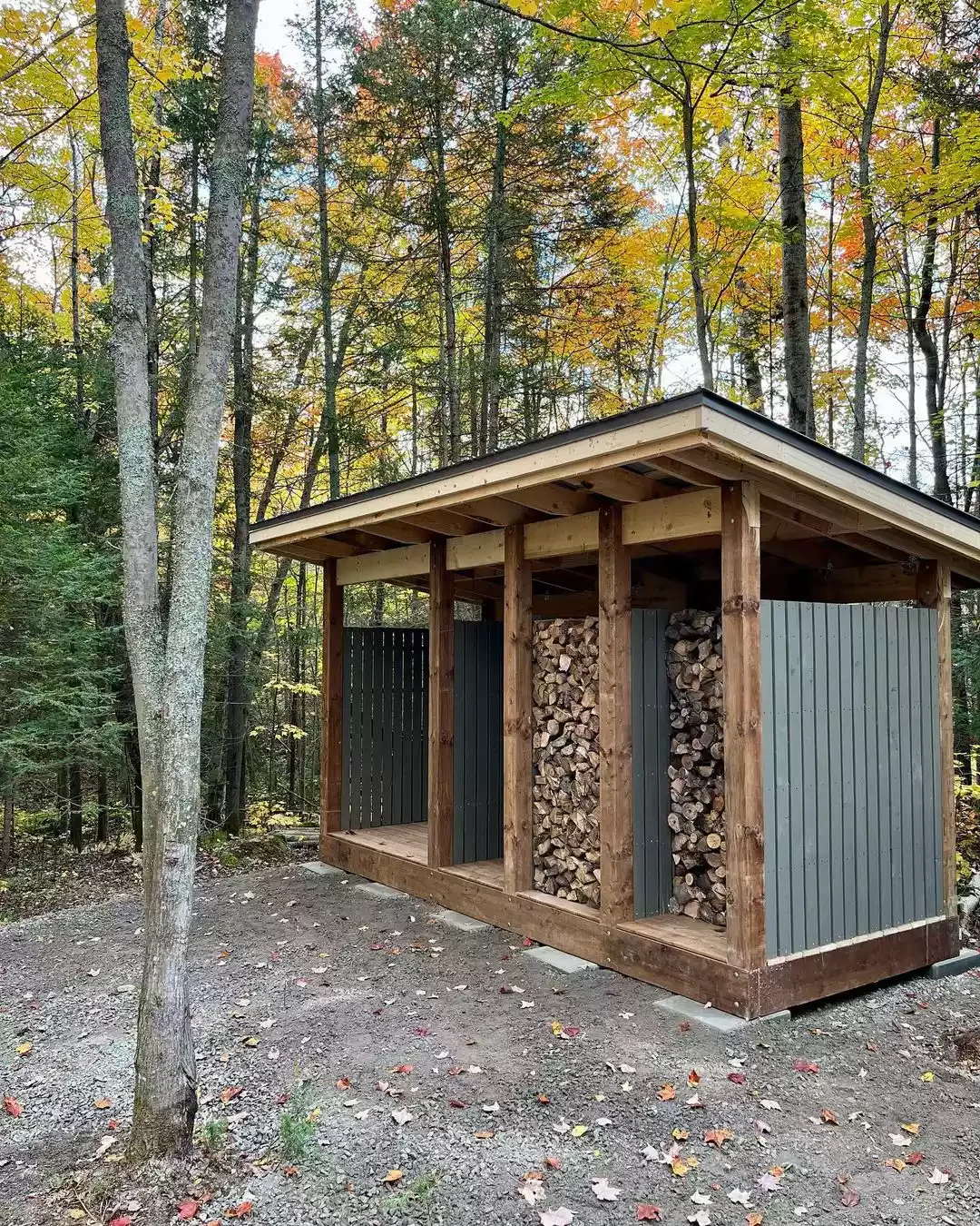 Organized Shed With Pallet Siding