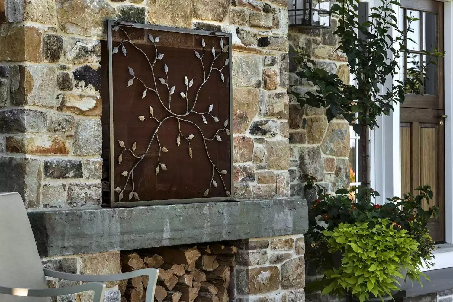 Outdoor Fireplace Screen