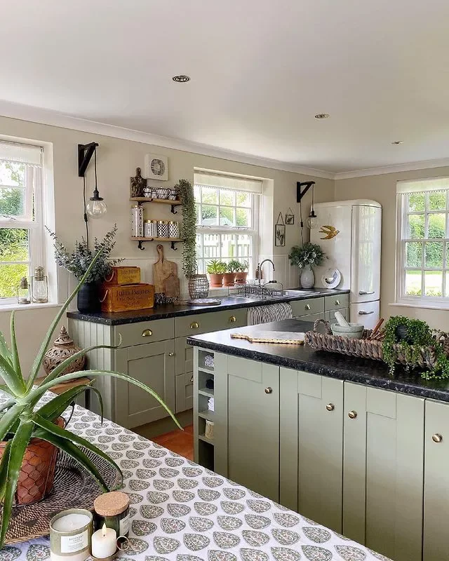 Paint Cabinets Sage