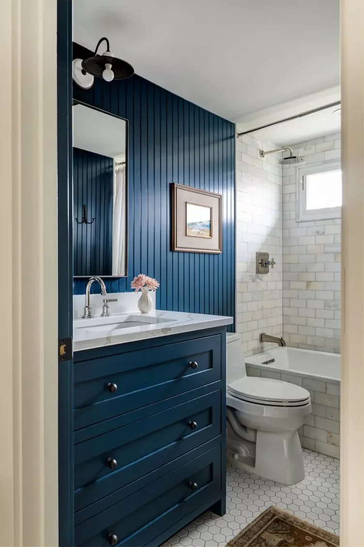 Paint Wood Slats Blue