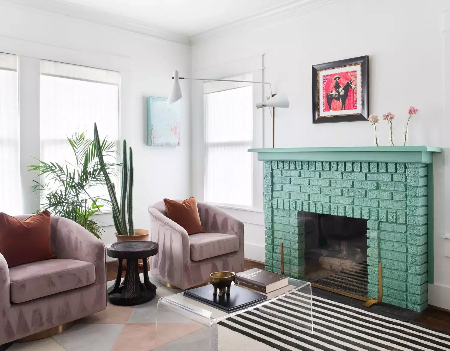 Paint Your Brick Fireplace