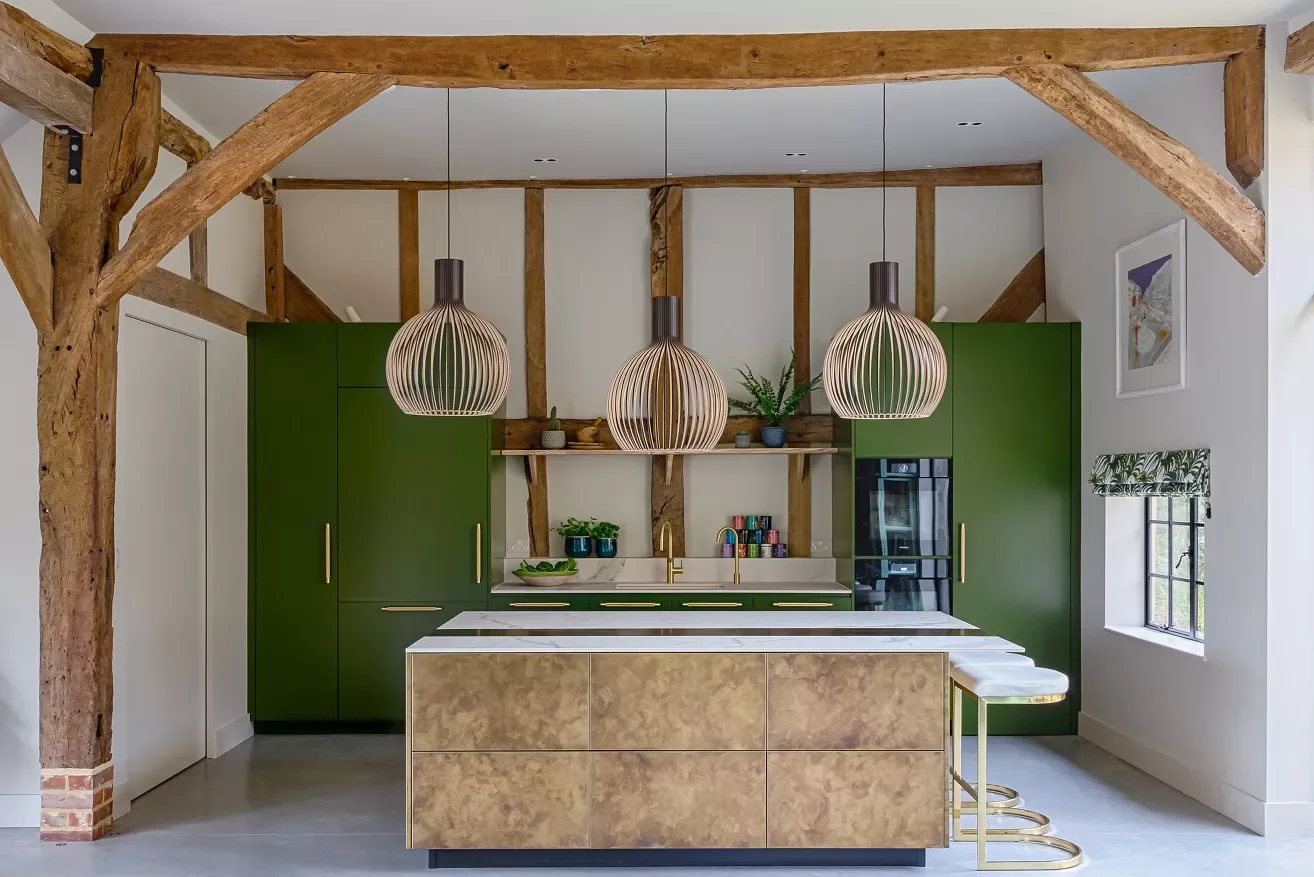 Pair Green With Wood Tones