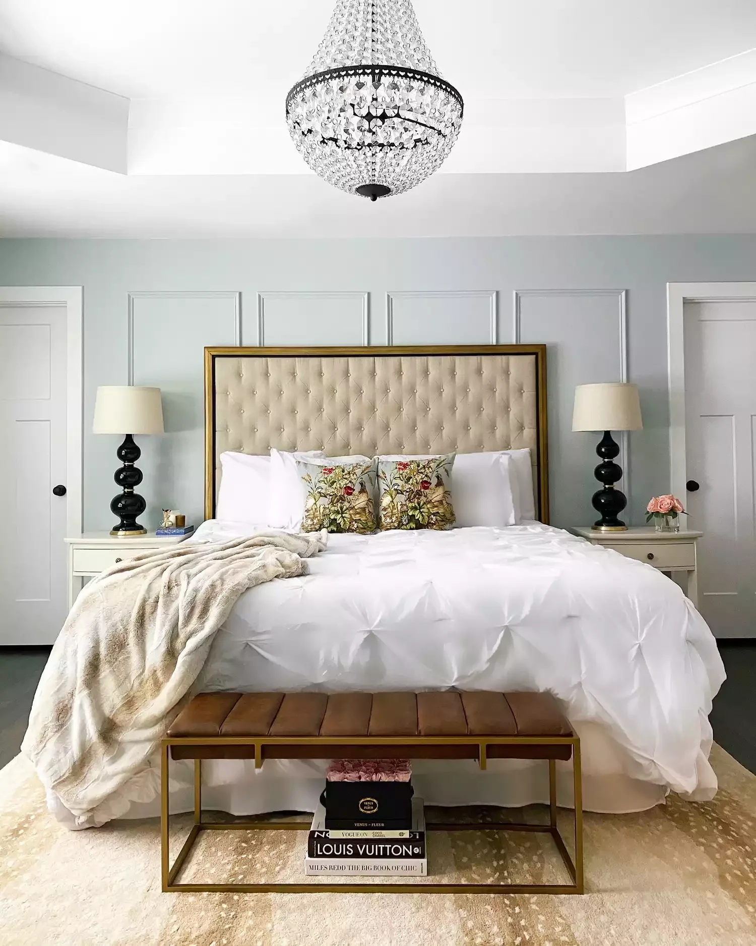 Pair Powder Blue With Beige