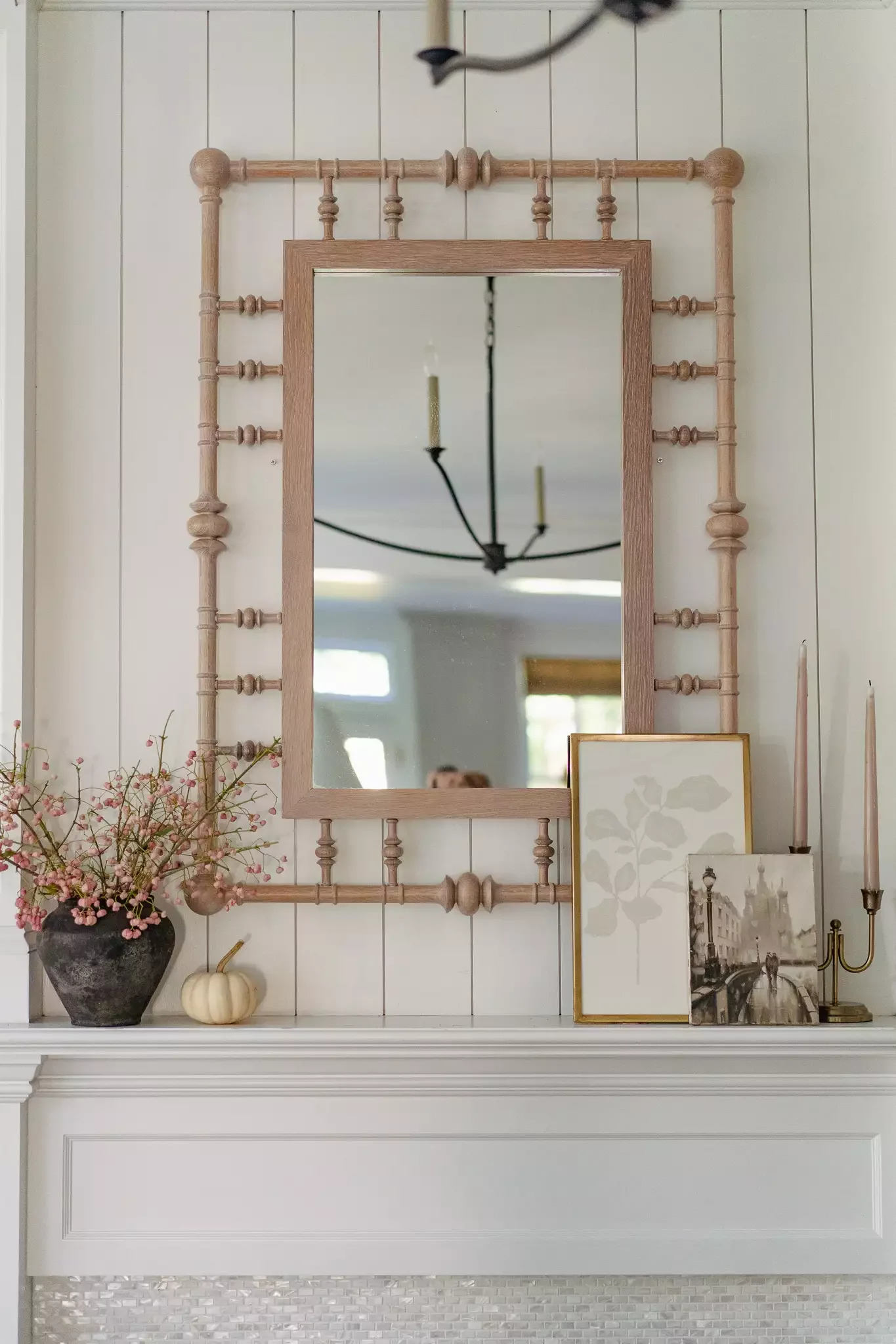 Pair Wood With Faded Pink