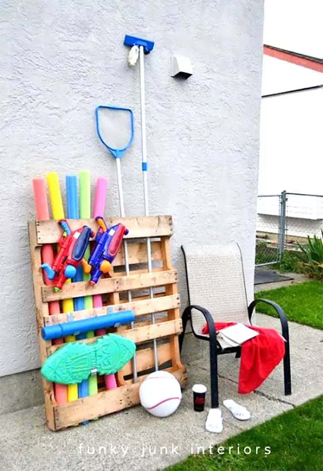 Pallet Pool Noodle Storage