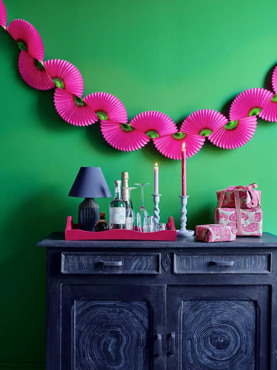 Paper Fan Garland