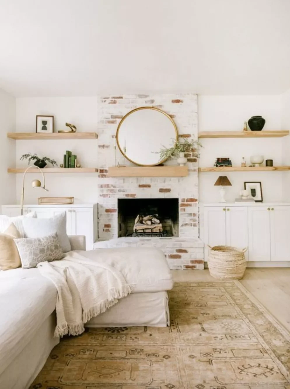 Partial Brick Whitewash