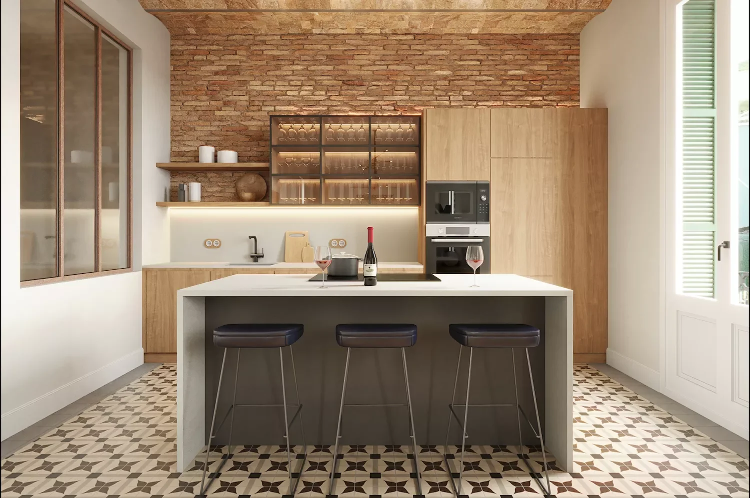 Patterned Cement Tile