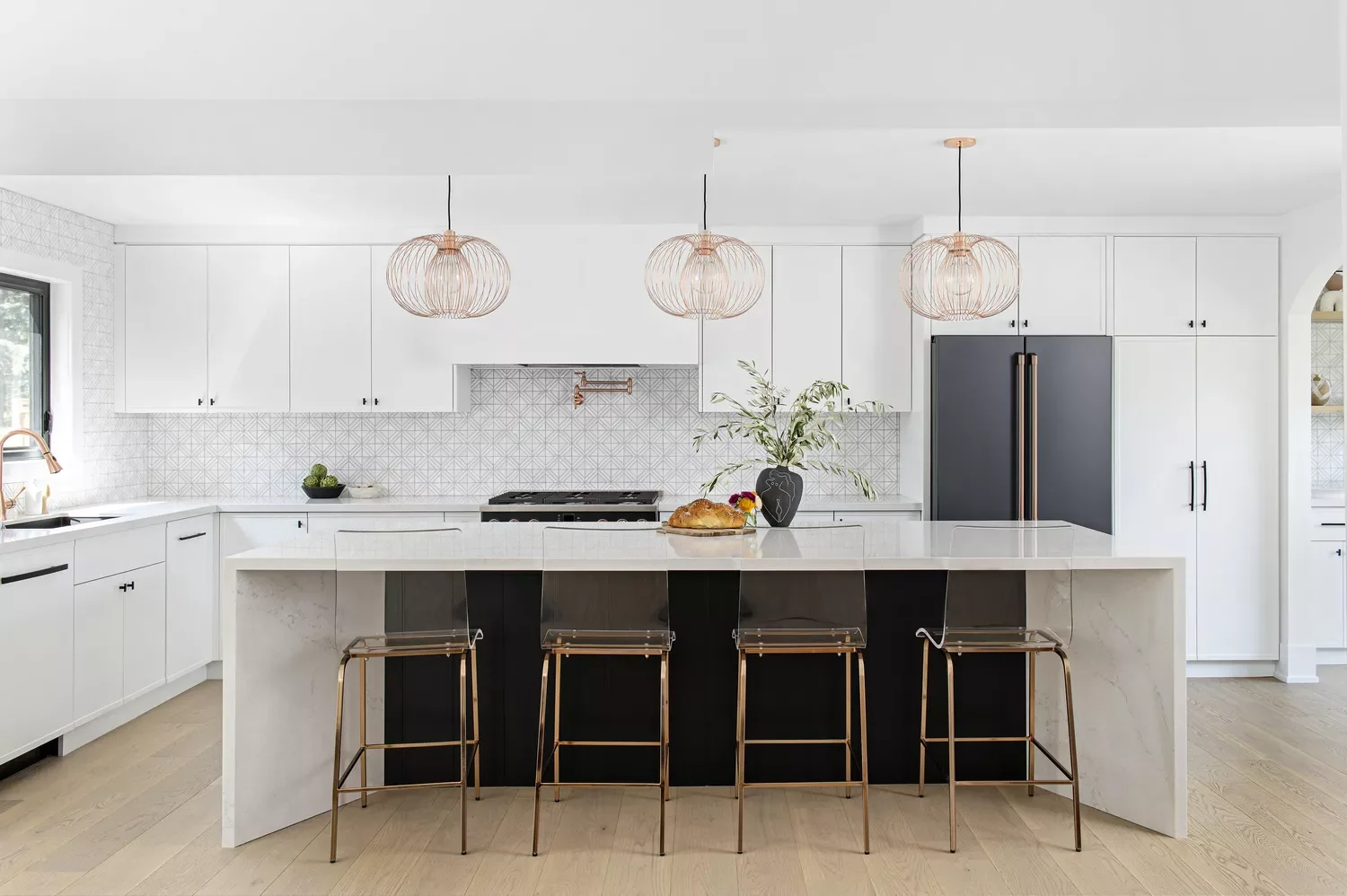 Patterned Tile Backsplash