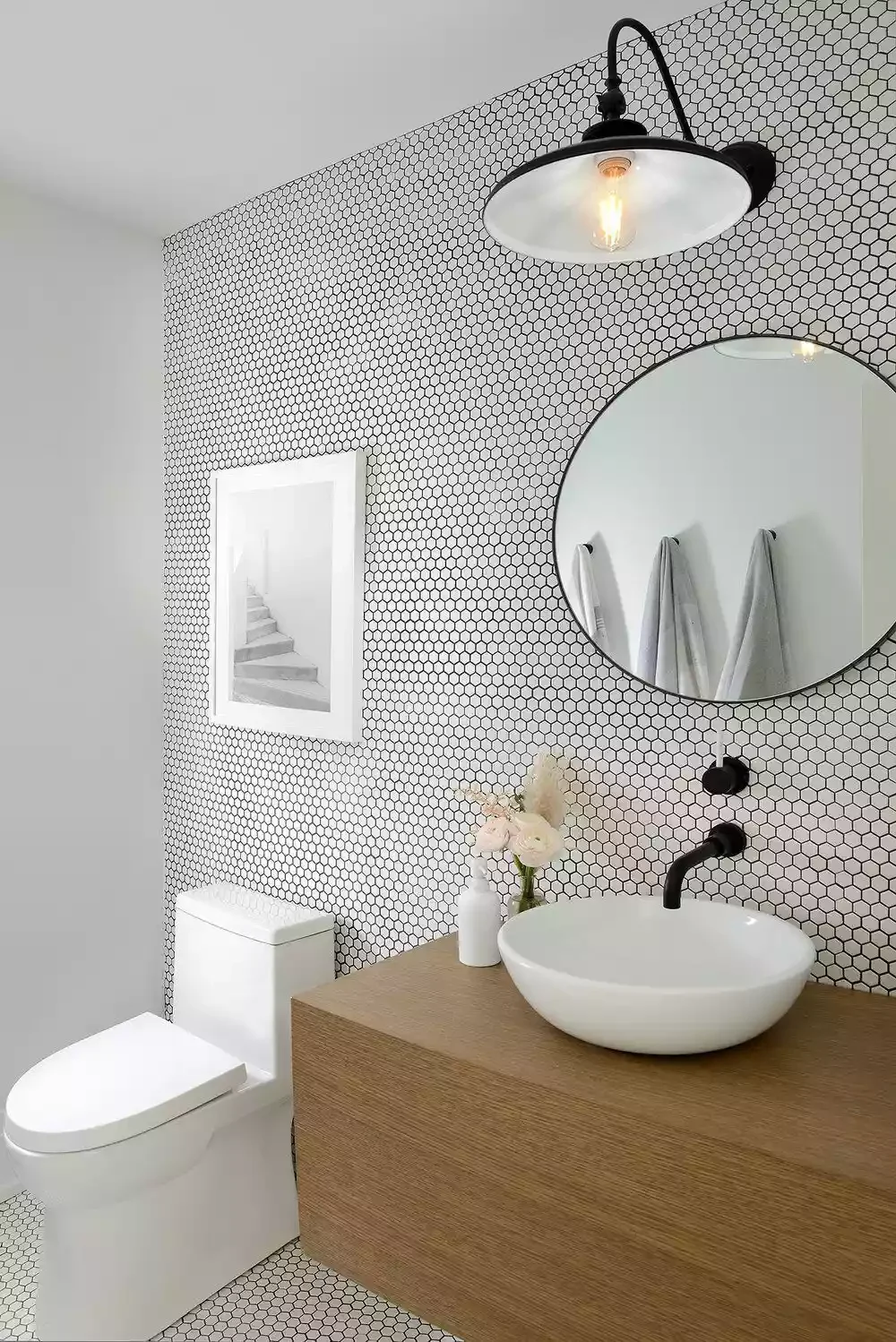 Penny Tile Walls and Floor