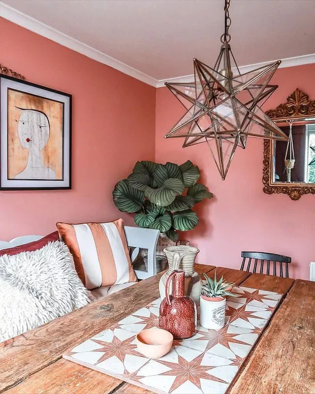 Pink Dining Room