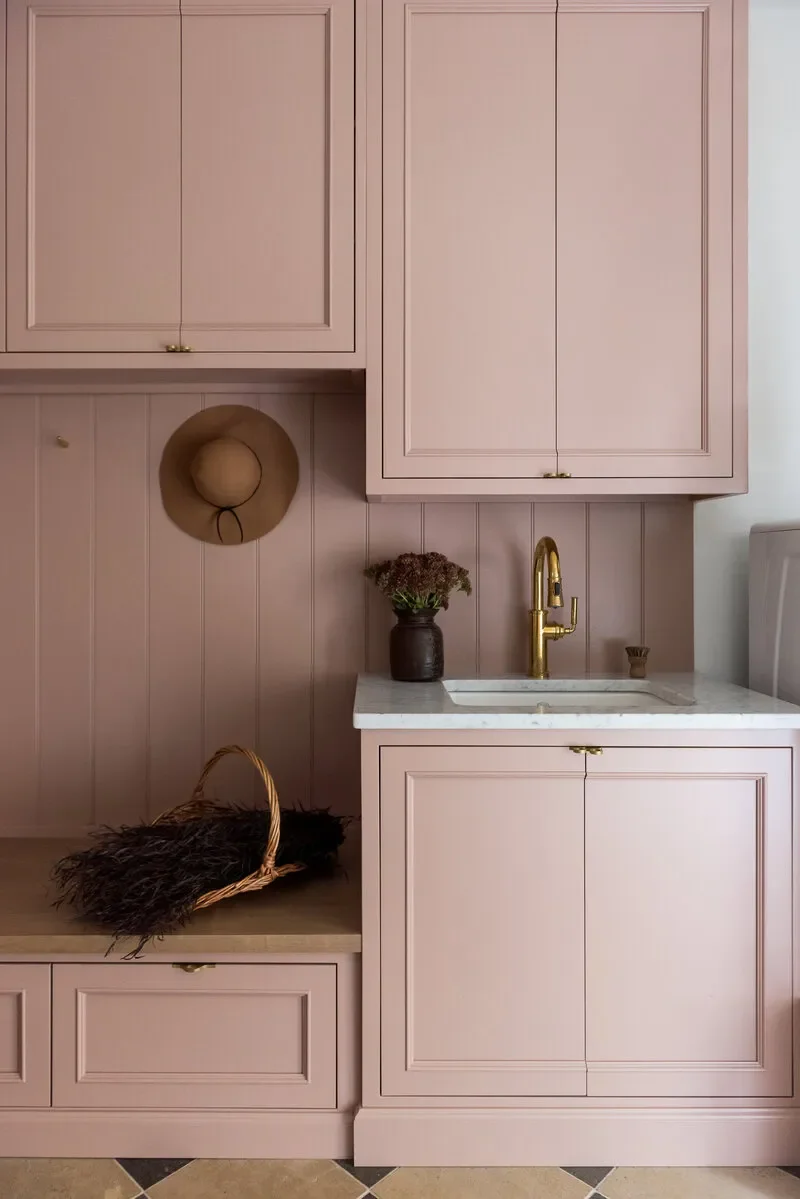 Pink Mudroom