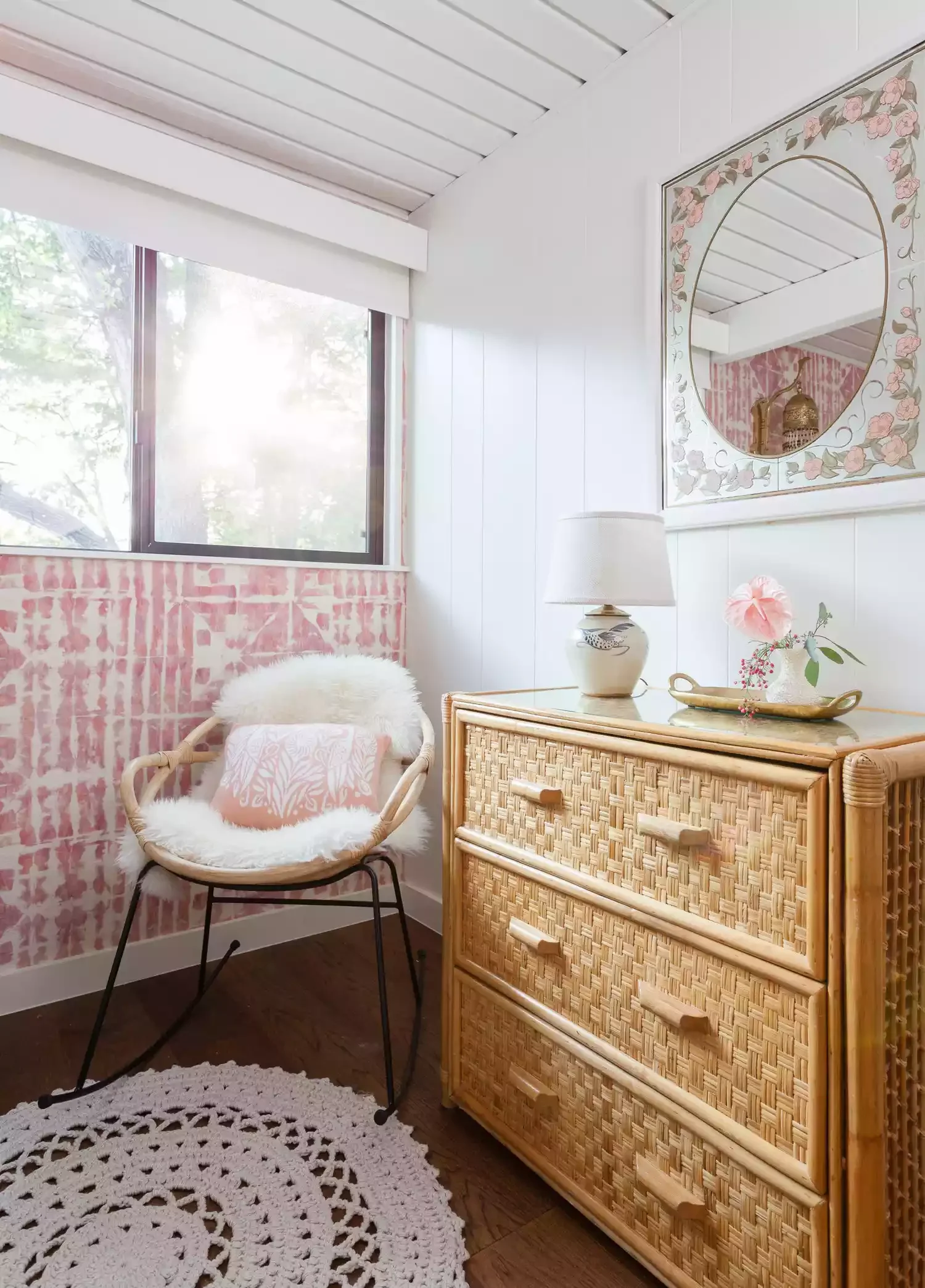 Pink Sunroom Decor
