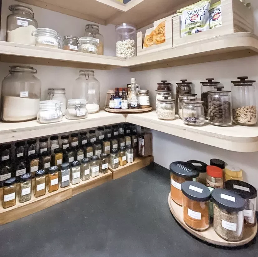 Place Risers in Your Pantry