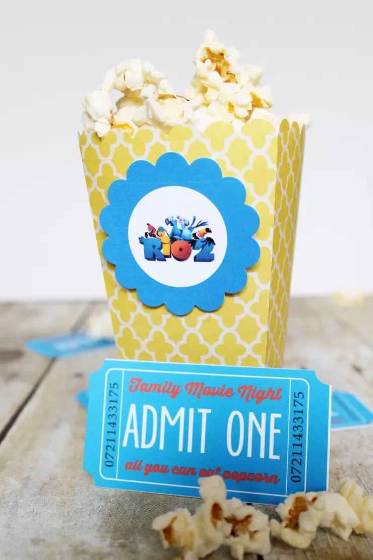 Printable Family Movie Night Tickets