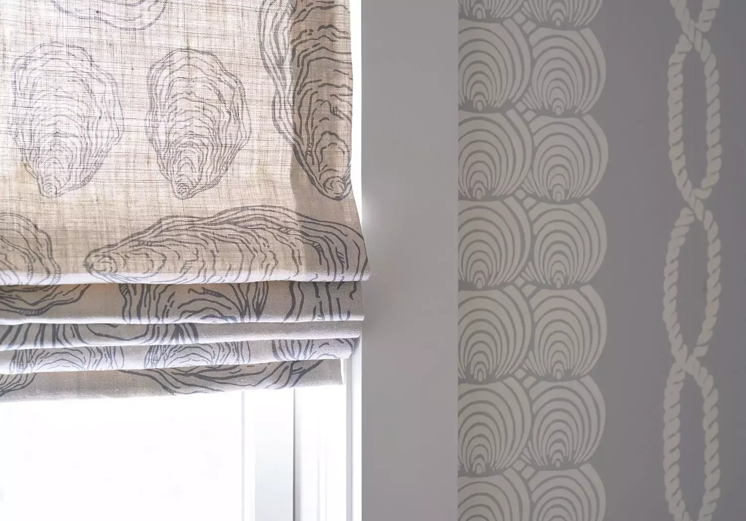 Printed Roman Shade
