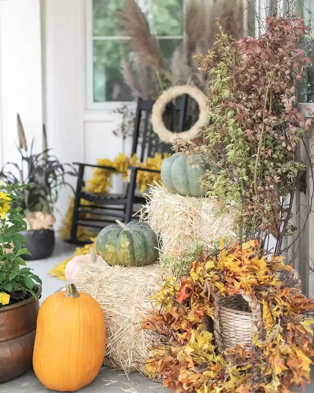 Prop Up Fall Wreaths