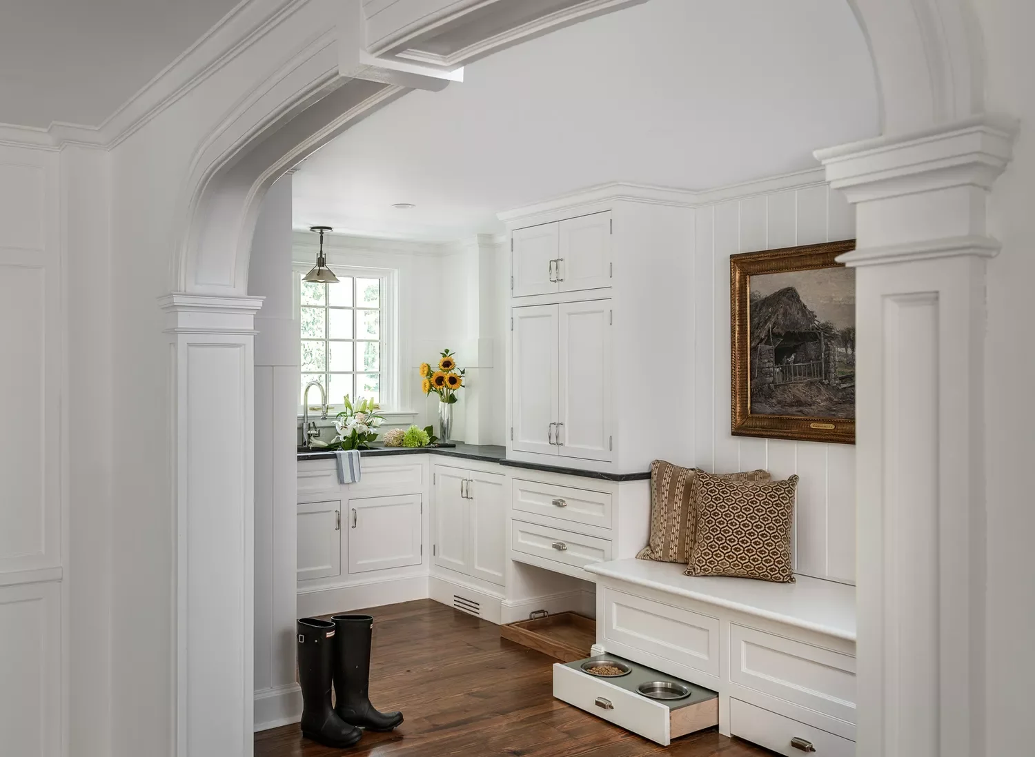 Pull-Out Mudroom Dog Bowl