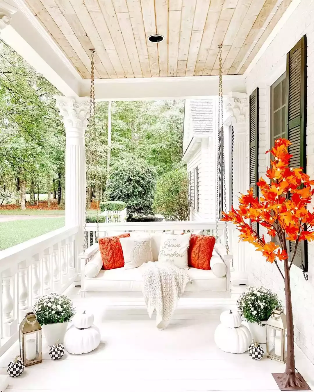 Put Up a Faux Fall Tree