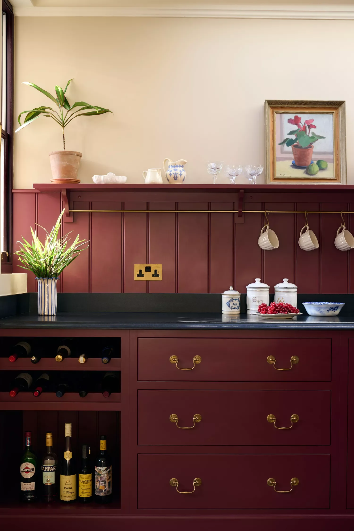 Red Kitchen Backsplash