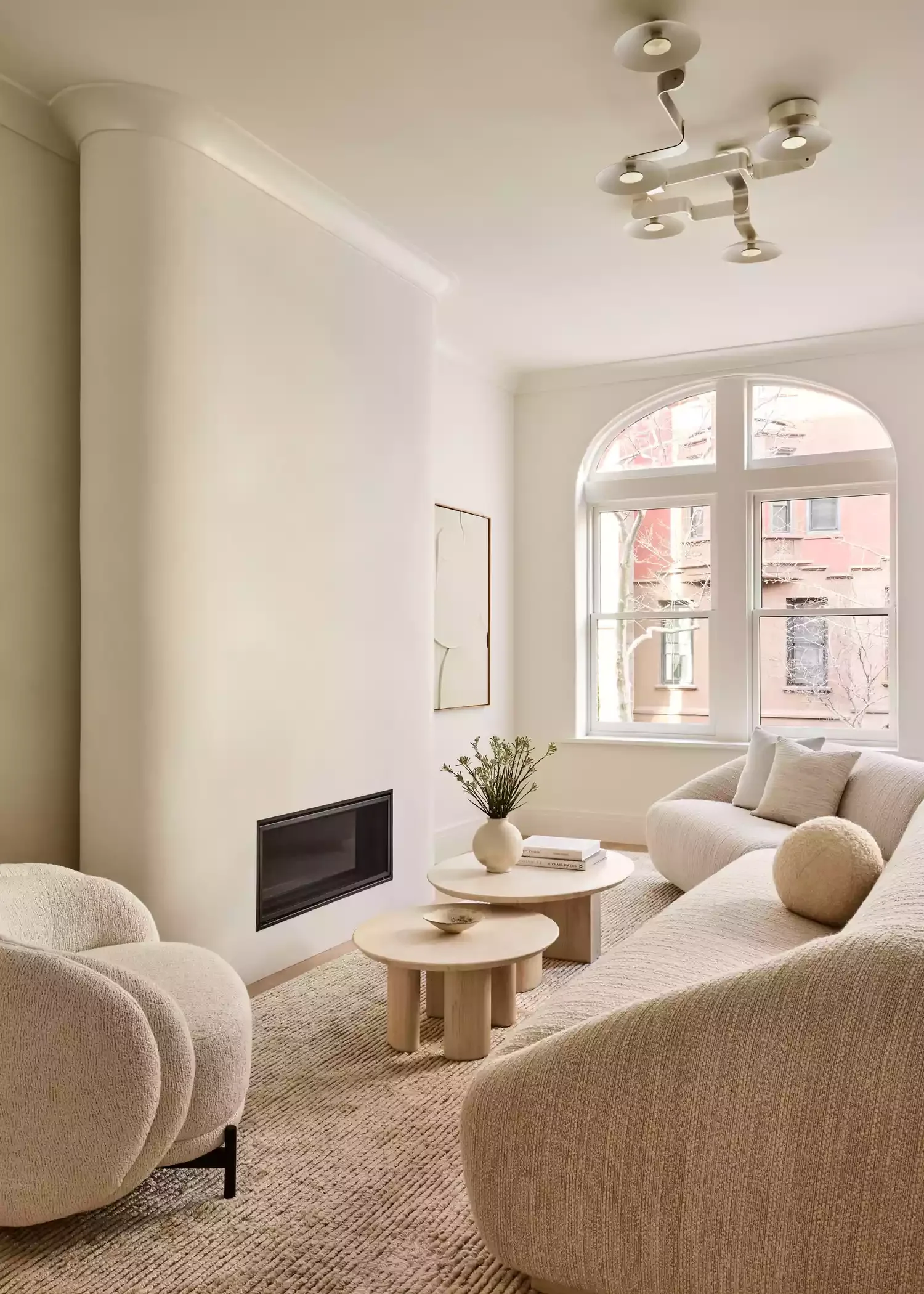 Rounded Chimney Wall