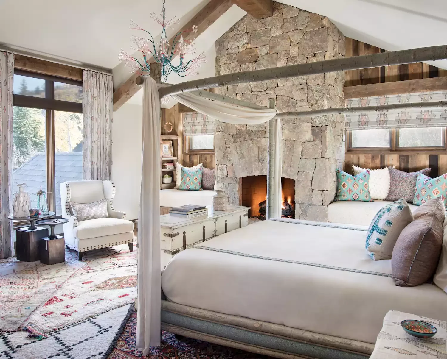 Rustic Canopy Bed