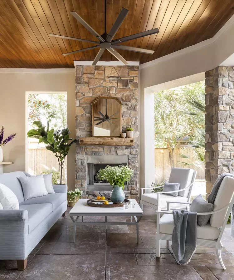 Rustic Chic Fireplace