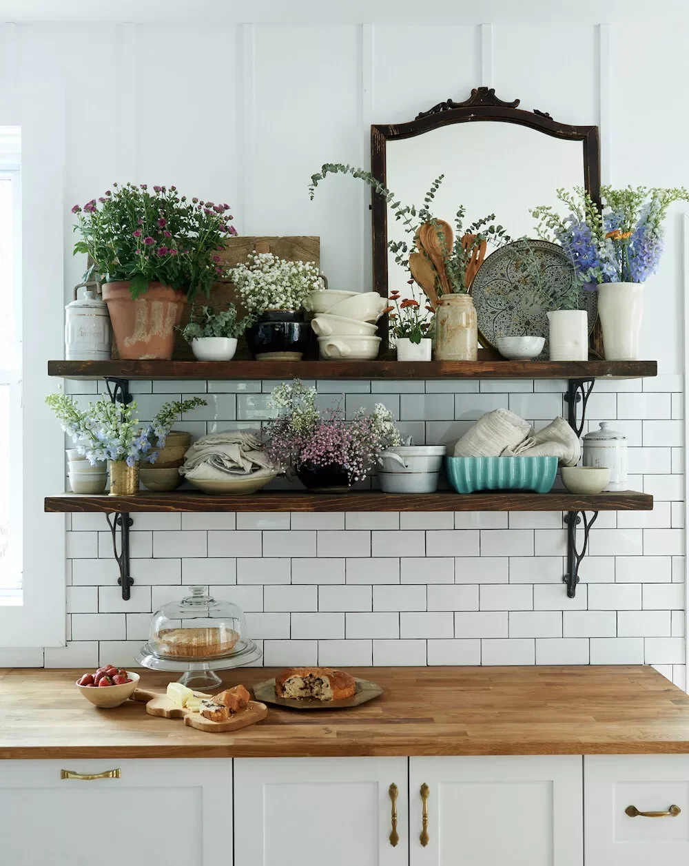 Rustic Open Shelving