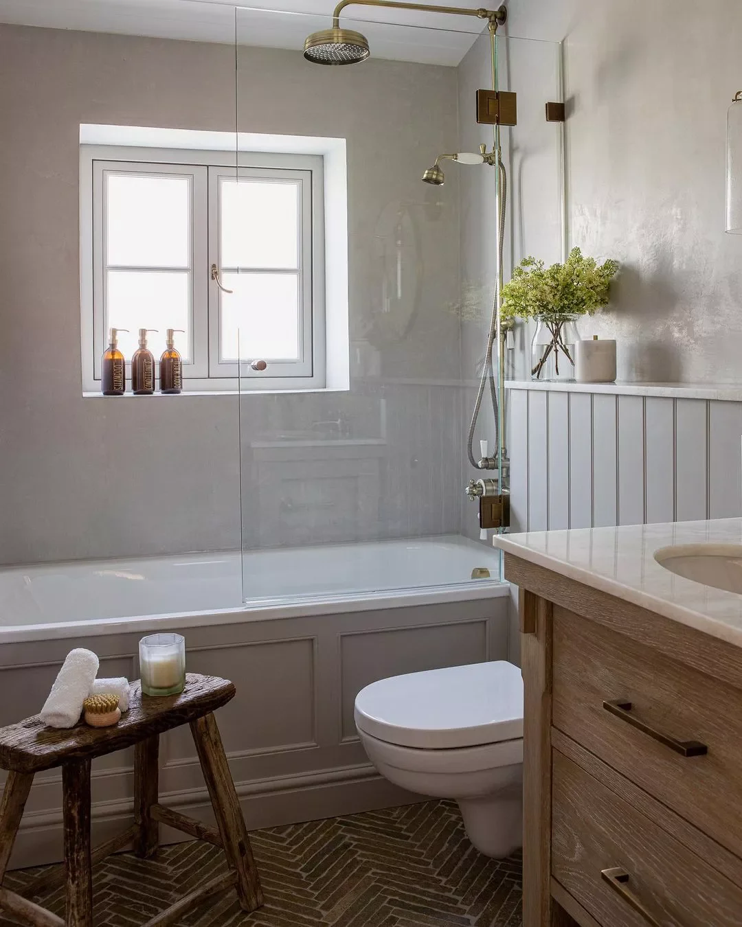 Simple Shiplap Country Bathroom