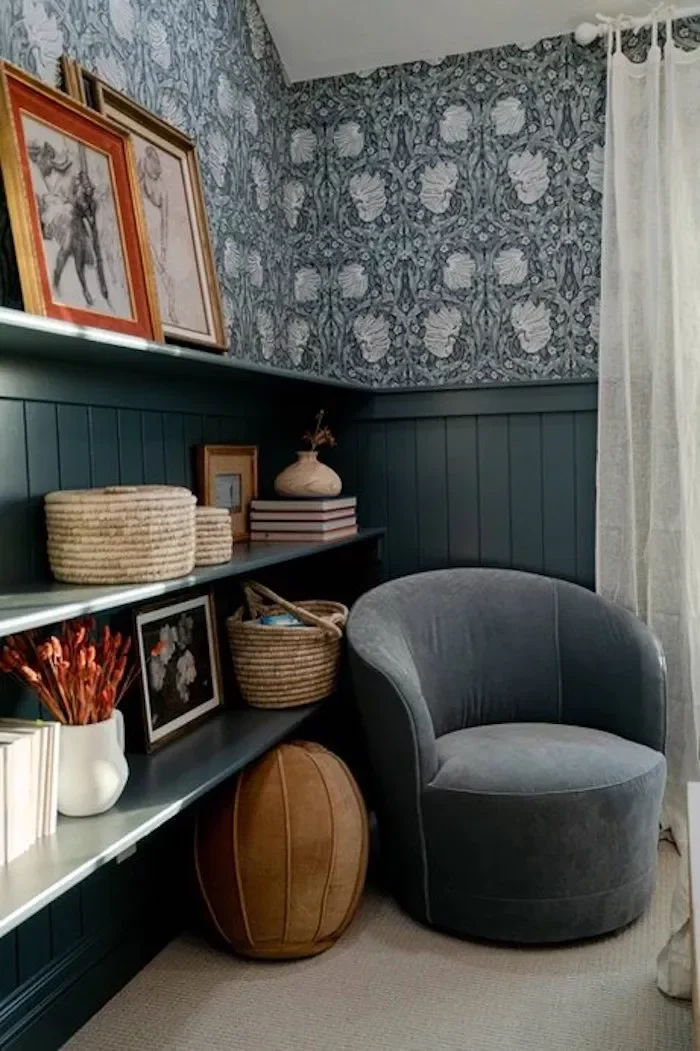 Slate Blue and Red