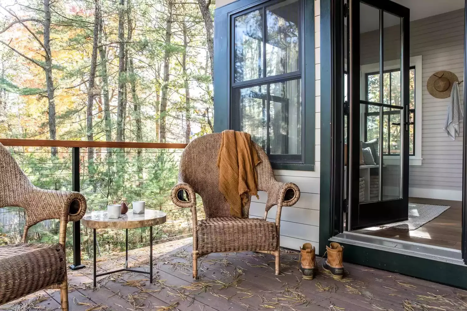 Small Attached Cabin Deck