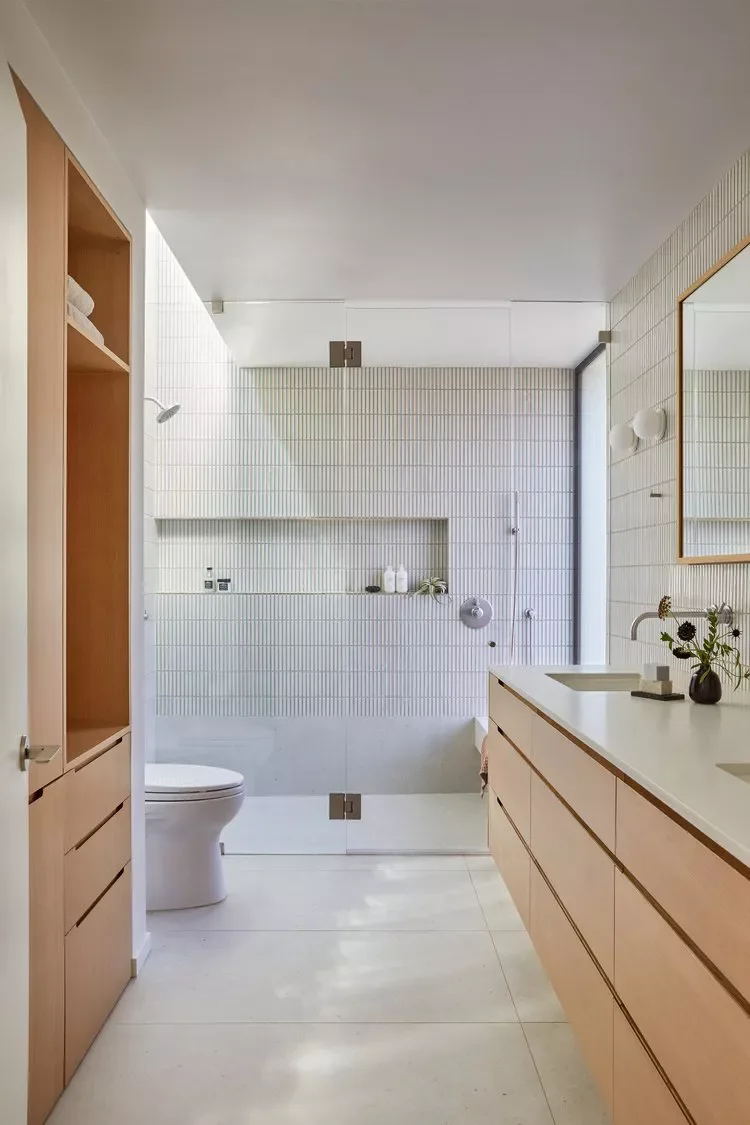 Stacked Tile + Shower Niche