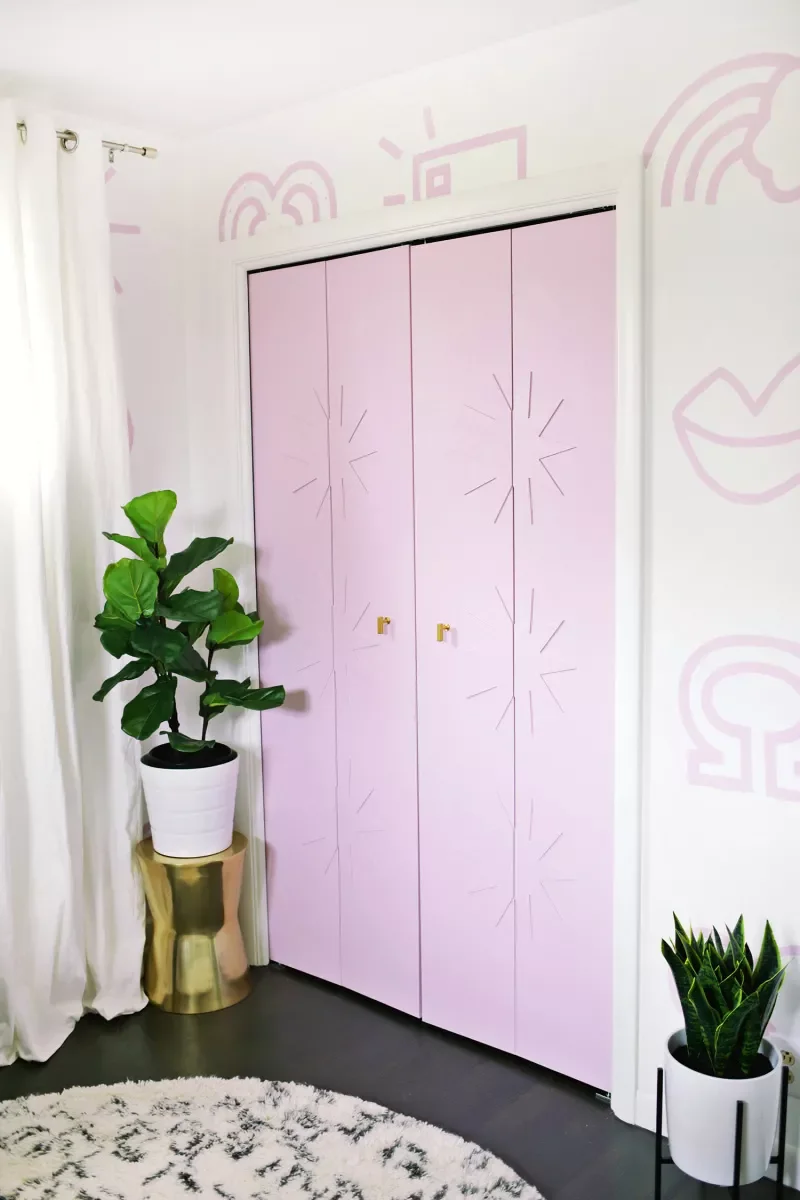 Star Trim Closet Door