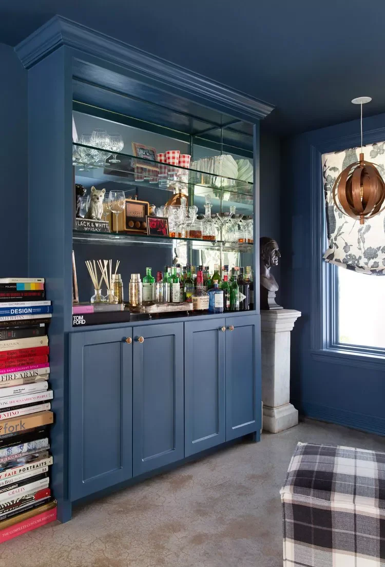 Store More in Bar Cabinets