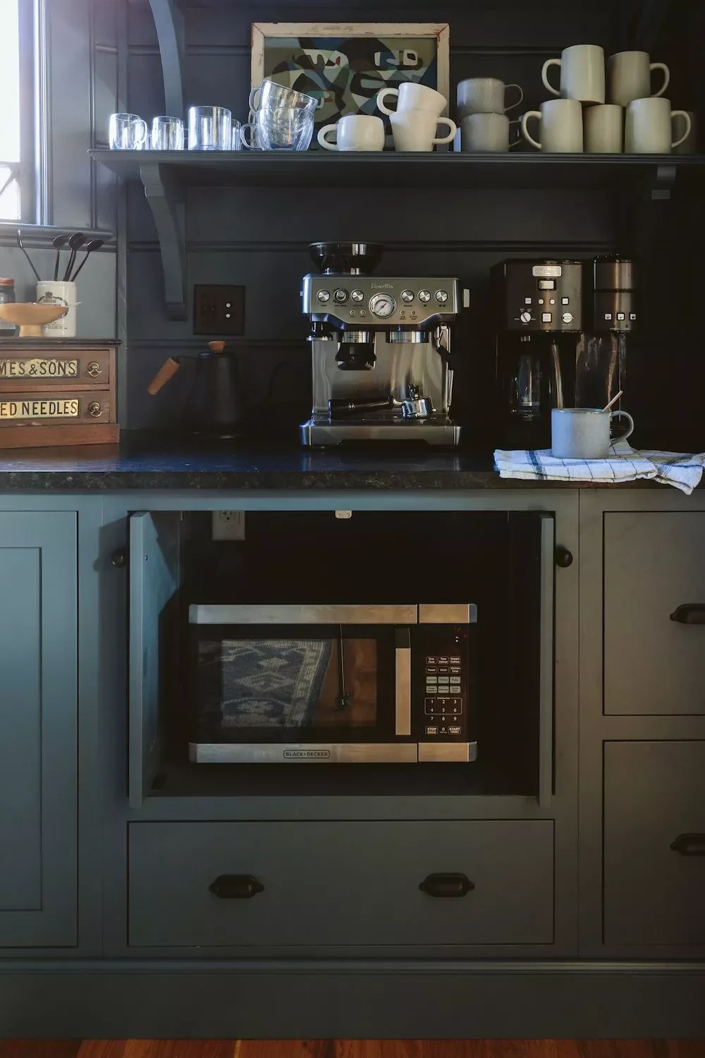 Store the Microwave Below