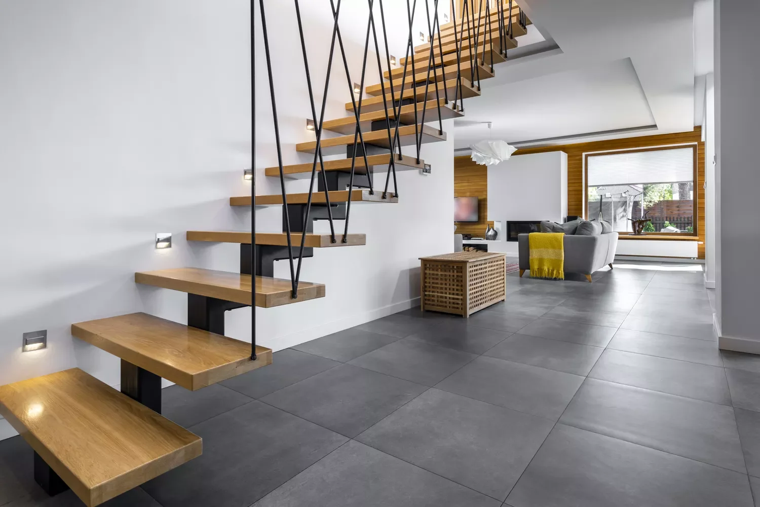 Tension Wire Stair Railing