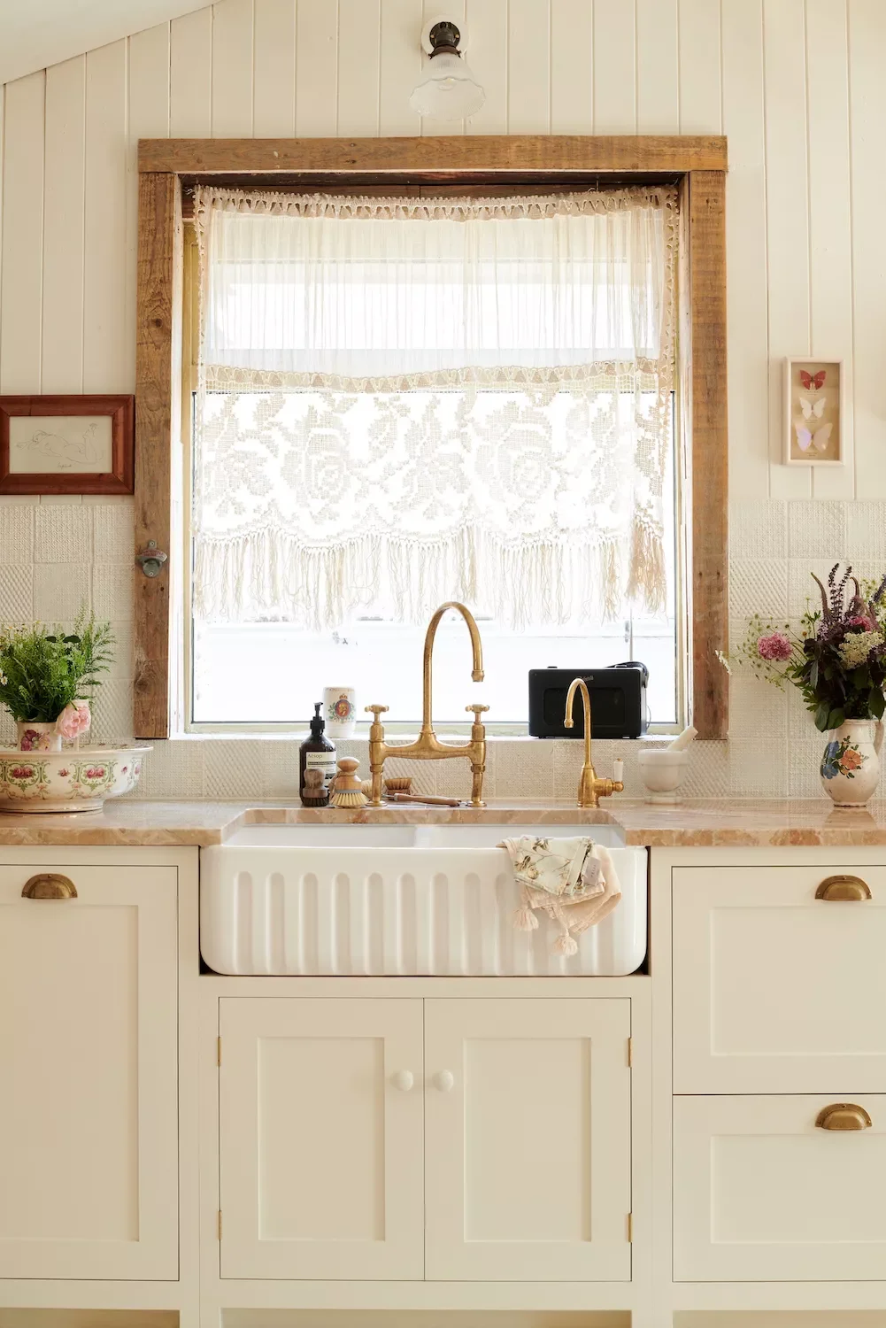 Textured Tile Backsplash
