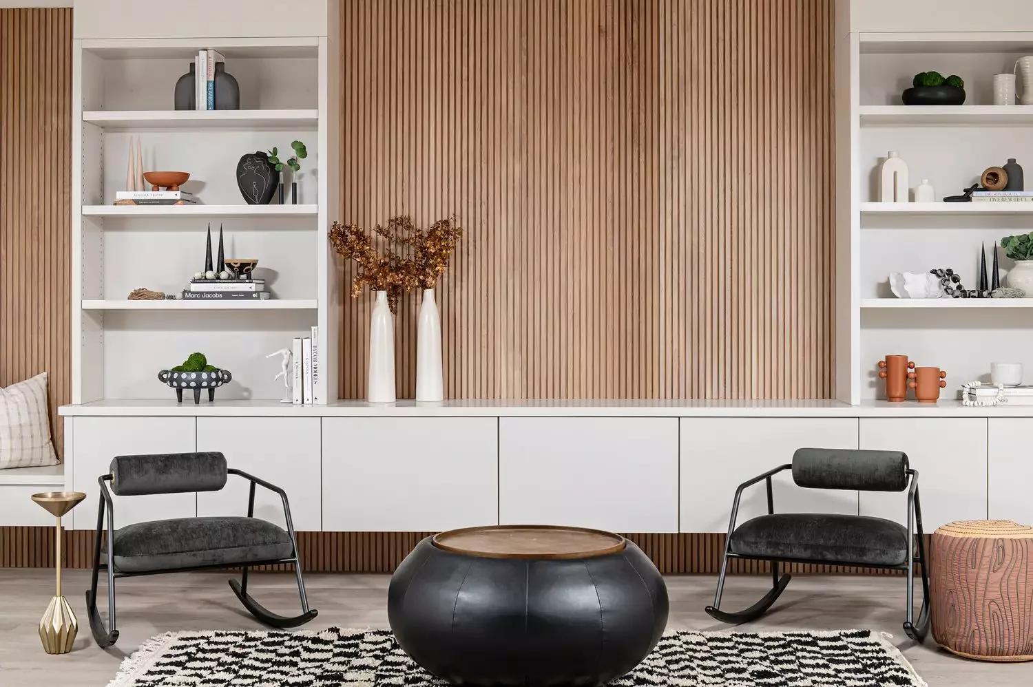 Thin Wood Slat Wall Accent