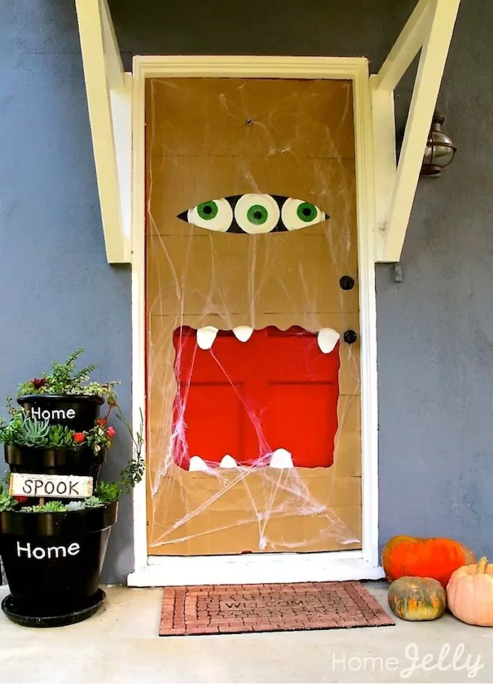 Three Eyeballed Monster Door