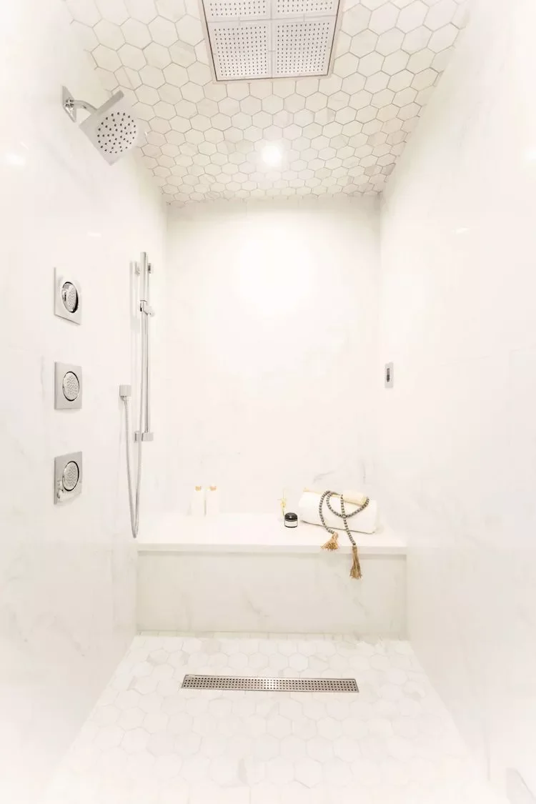 Tile Floor and Ceiling