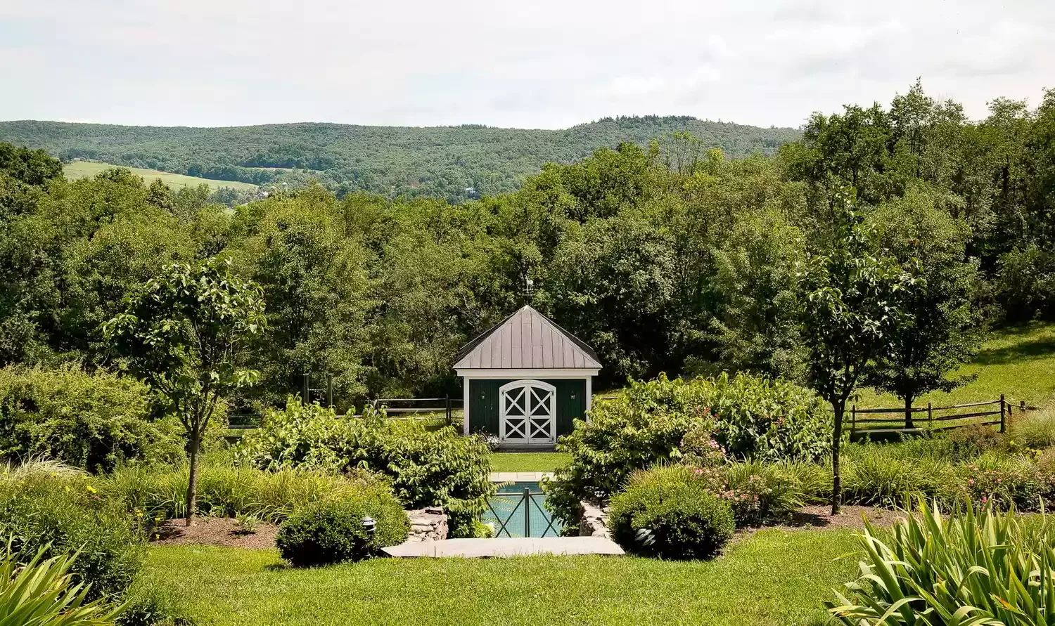 Tiny Backyard Pool House